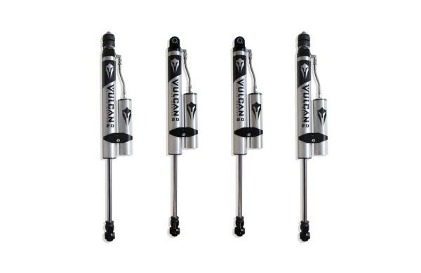 2007-2018 JEEP JK WRANGLER F&R VULCAN SERIES RESERVOIR SHOCKS - 2.5"-3" LIFT HEIGHT