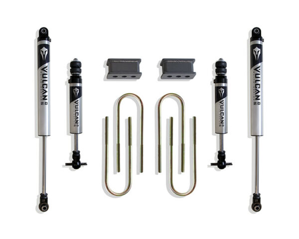 2003-2008 RAM 2500/3500 & 1500 MEGA CAB 2.5" REAR LIFT BOX KIT (4.125" X 13.5" U-BOLTS) (VULCAN IFP SHOCKS)