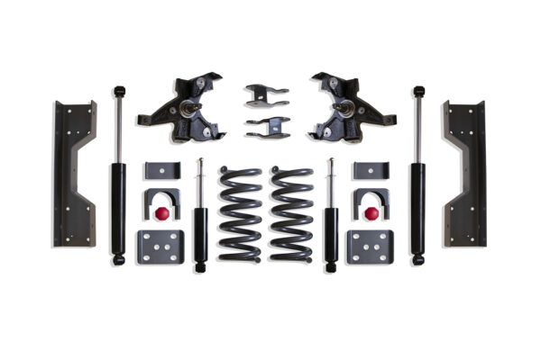 1988-1998 SILVERADO/SIERRA 1500 2WD 4"/6" LOWERING KIT (V8, LD ROTORS)