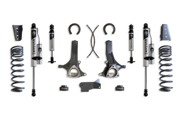 2009-2024 RAM 1500 (5-LUG) 2WD 6.5" LIFT KIT (VULCAN IFP FRONT/VULCAN RESERVOIR SHOCKS REAR) (V6)