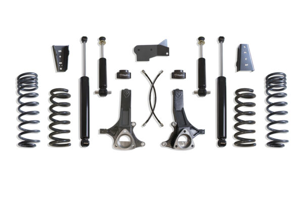 2009-2024 RAM 1500 (5-LUG) 2WD 7" LIFT KIT (MAX TRAC SHOCKS, 4.7L)