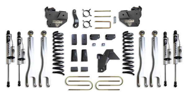 2019-2024 RAM 3500 4WD DIESEL 8" LIFT KIT W/ 4-LINKS (VULCAN RESERVOIR SHOCKS)