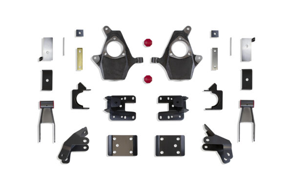 2014-2016 SILVERADO/SIERRA 1500 2WD/4WD 2"/4" LOWERING KIT (MAGNERIDE MODELS) (SPINDLES, CAST STEEL ARMS)