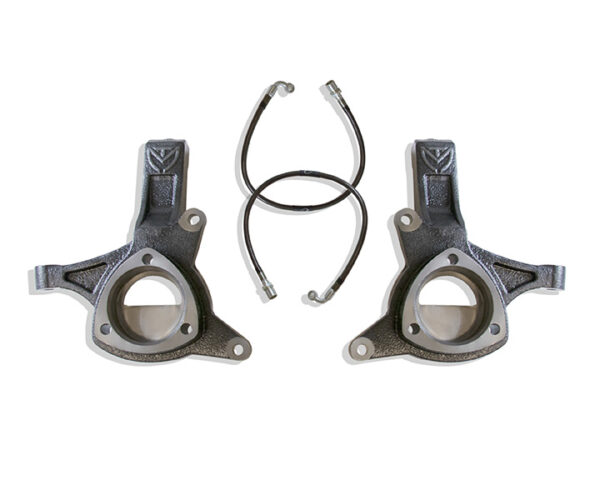 2007-2016 SILVERADO/SIERRA 1500 2WD | 2007-2014 GM SUV 2WD 4.5" LIFT SPINDLES W/ BRAKE LINES (CAST STEEL ARMS)