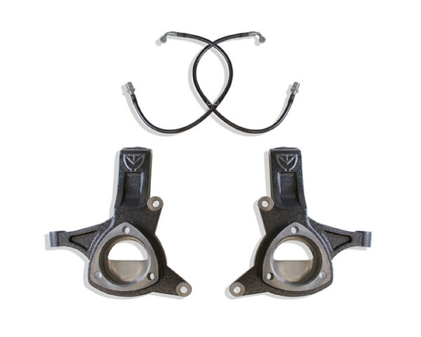 2016-2018 SILVERADO/SIERRA 1500 2WD | 2015-2020 GM SUV 2WD 5" LIFT SPINDLES W/ BRAKE LINES (STAMPED STEEL/ALUM. ARMS)