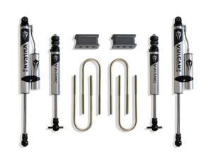 2003-2008 RAM 2500/3500 & 1500 MEGA CAB 2.5" REAR LIFT BOX KIT (4.125" X 13.5" U-BOLTS) (VULCAN IFP FRONT/ VULCAN RESERVOIR REAR SHOCKS)