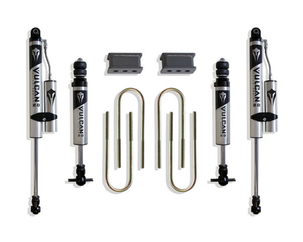 2003-2008 RAM 2500 & 1500 MEGA CAB 2.5" REAR LIFT BOX KIT (3.625" X 10" U-BOLTS) (VULCAN IFP FRONT/ VULCAN RESERVOIR REAR SHOCKS)