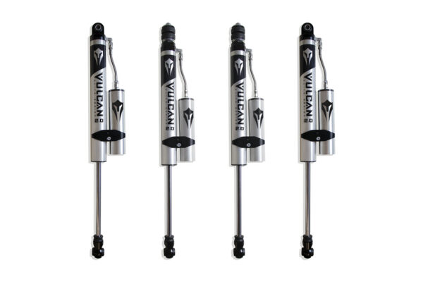 2017-2025 F-250/F-350 4WD F&R VULCAN SERIES RESERVOIR SHOCKS - 4" LIFT HEIGHT