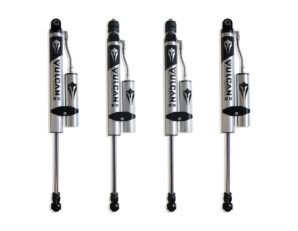 2013-2024 RAM 3500 4WD F&R VULCAN SERIES RESERVOIR SHOCKS - 4" LIFT HEIGHT (W/O FACTORY REAR AIR RIDE)