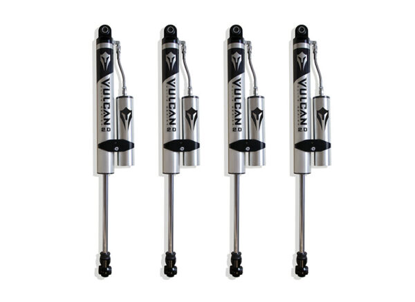 2020-2025 JEEP GLADIATOR F&R VULCAN SERIES RESERVOIR SHOCKS - 4.5" LIFT HEIGHT