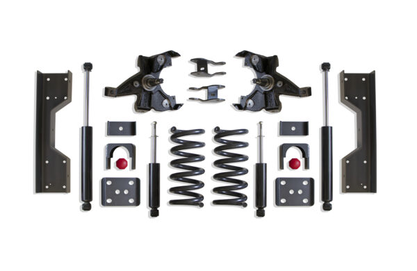 1988-1998 SILVERADO/SIERRA 1500 2WD 4"/6" LOWERING KIT (V8, HD ROTORS)