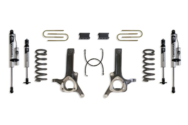 2003-2008 RAM 2500 & 1500 MEGA CAB 2WD 6" LIFT KIT (4.125" X 13.5" U-BOLTS) (5.7L HEMI) (VULCAN IFP FRONT/ VULCAN RESERVOIR REAR SHOCKS)