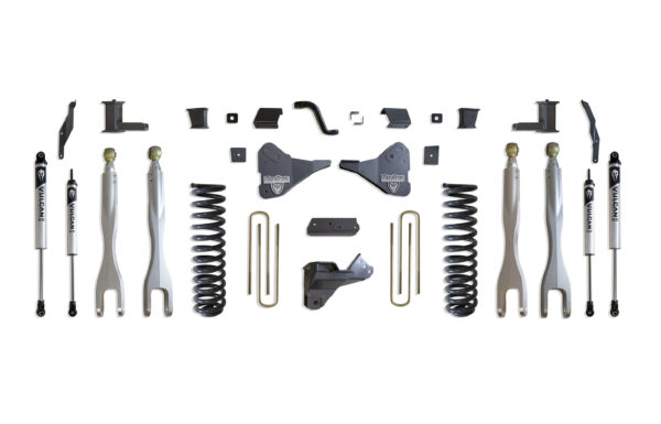 2023-2025 F-250/F-350 4WD DIESEL 6" LIFT KIT W/ 4-LINKS (VULCAN IFP SHOCKS)