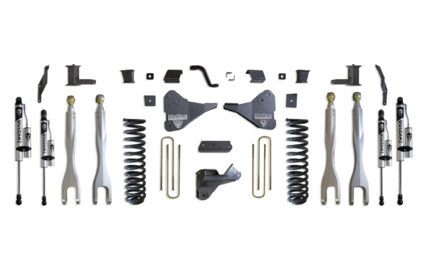 2023-2025 F-250/F-350 4WD DIESEL 6" LIFT KIT W/ 4-LINKS (VULCAN RESERVOIR SHOCKS)