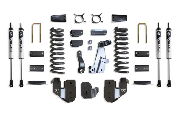 2014-2018 RAM 2500 4WD DIESEL 4" LIFT KIT (VULCAN SHOCKS) (FACTORY REAR AIR RIDE)