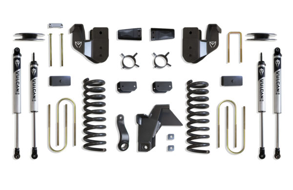 2019-2024 RAM 3500 4WD DIESEL 4" LIFT KIT (VULCAN SHOCKS) (FACTORY REAR AIR RIDE)
