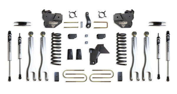 2019-2024 RAM 3500 4WD DIESEL 4" LIFT KIT W/ 4-LINKS (VULCAN SHOCKS) (FACTORY REAR AIR RIDE)
