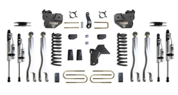2019-2024 RAM 3500 4WD DIESEL 4" LIFT KIT W/ 4-LINKS (VULCAN RESERVOIR SHOCKS) (FACTORY REAR AIR RIDE)