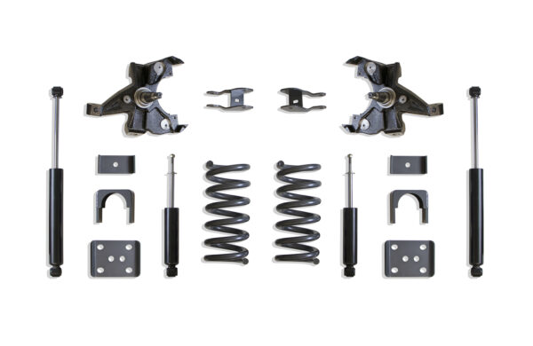 1988-1991 SILVERADO/SIERRA 1500 2WD 3"/5" LOWERING KIT (V8, LD ROTORS)