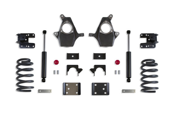 2007-2013 SILVERADO/SIERRA 1500 2WD/4WD 3"/5" LOWERING KIT (SPINDLES/COILS, EXT/CREW CAB)