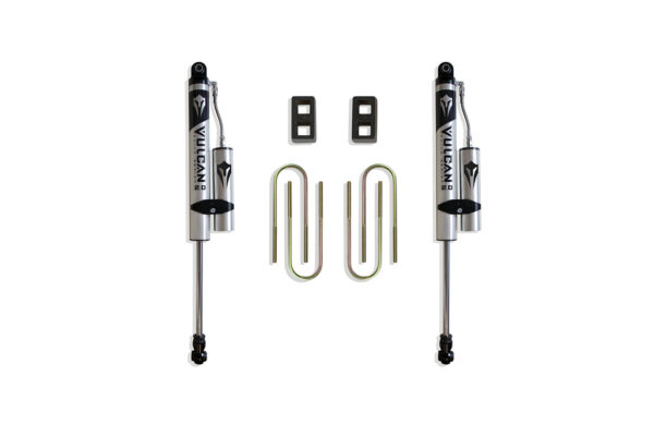 2002-2008 RAM 1500 (5-LUG) 2WD 2" REAR LIFT BOX KIT W/ VULCAN RESERVOIR SHOCKS