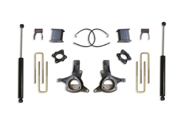 2007-2016 SILVERADO/SIERRA 1500 2WD 7.5" LIFT KIT (MAX TRAC SHOCKS) (CAST STEEL ARMS)