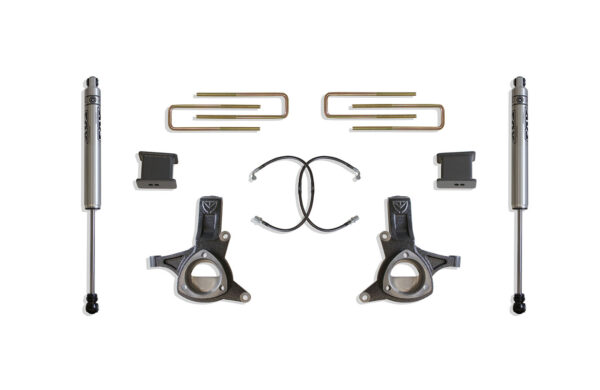 2016-2018 SIILVERADO/SIERRA 1500 2WD 5" LIFT KIT (FOX SHOCKS) (STAMPED STEEL ARMS)