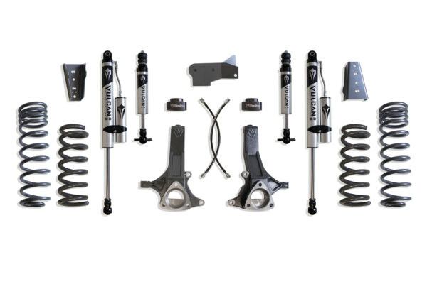 2009-2024 RAM 1500 (5-LUG) 2WD 7" LIFT KIT (VULCAN IFP FRONT/VULCAN RESERVOIR SHOCKS REAR) (4.7L)