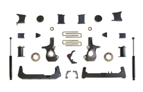 2014-2016 SILVERADO/SIERRA 1500 2WD/4WD 7" CROSSMEMBER LIFT KIT (CAST STEEL ARMS)