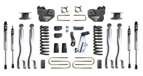 2013-2018 RAM 3500 4WD DIESEL 6" LIFT KIT W/ 4-LINKS (VULCAN SHOCKS) (FACTORY REAR AIR RIDE)