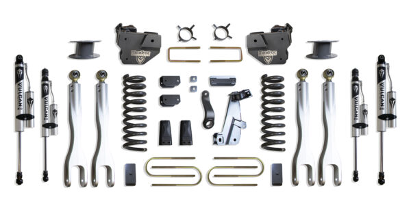 2013-2018 RAM 3500 4WD DIESEL 6" LIFT KIT W/ 4-LINKS (VULCAN RESERVOIR SHOCKS) (FACTORY REAR AIR RIDE)