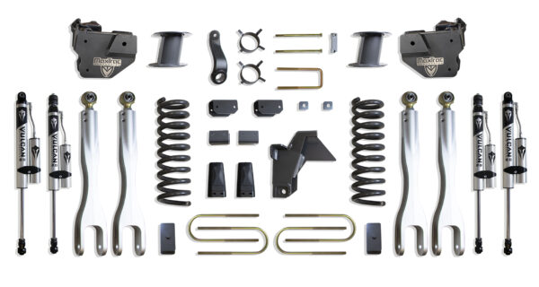 2019-2024 RAM 3500 4WD DIESEL 8" LIFT KIT W/ 4-LINKS (VULCAN RESERVOIR SHOCKS) (FACTORY REAR AIR RIDE)