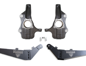 2021-2025 GM SUV 2"/4" LOWERING KIT (SPINDLES/REAR ARMS) (MAGNERIDE/ADAPTIVE RIDE) *** SIGNIFICANT REAR GROUND CLEARANCE REDUCTION ***