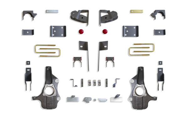 2019-2025 SILVERADO/SIERRA 1500 2WD/4WD 2"/4 LOWERING KIT (ADAPTIVE RIDE MODELS)