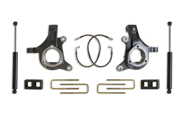 2007-2016 SILVERADO/SIERRA 1500 2WD 3" LIFT KIT (MAX TRAC SHOCKS) (CAST STEEL ARMS)