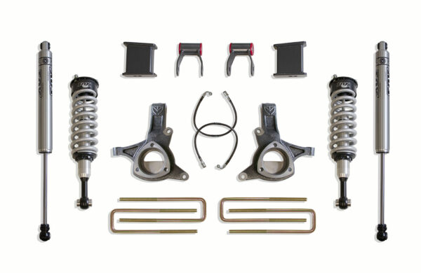 2007-2016 SILVERADO/SIERRA 1500 2WD 7" LIFT KIT (FOX SHOCKS) (CAST STEEL ARMS)