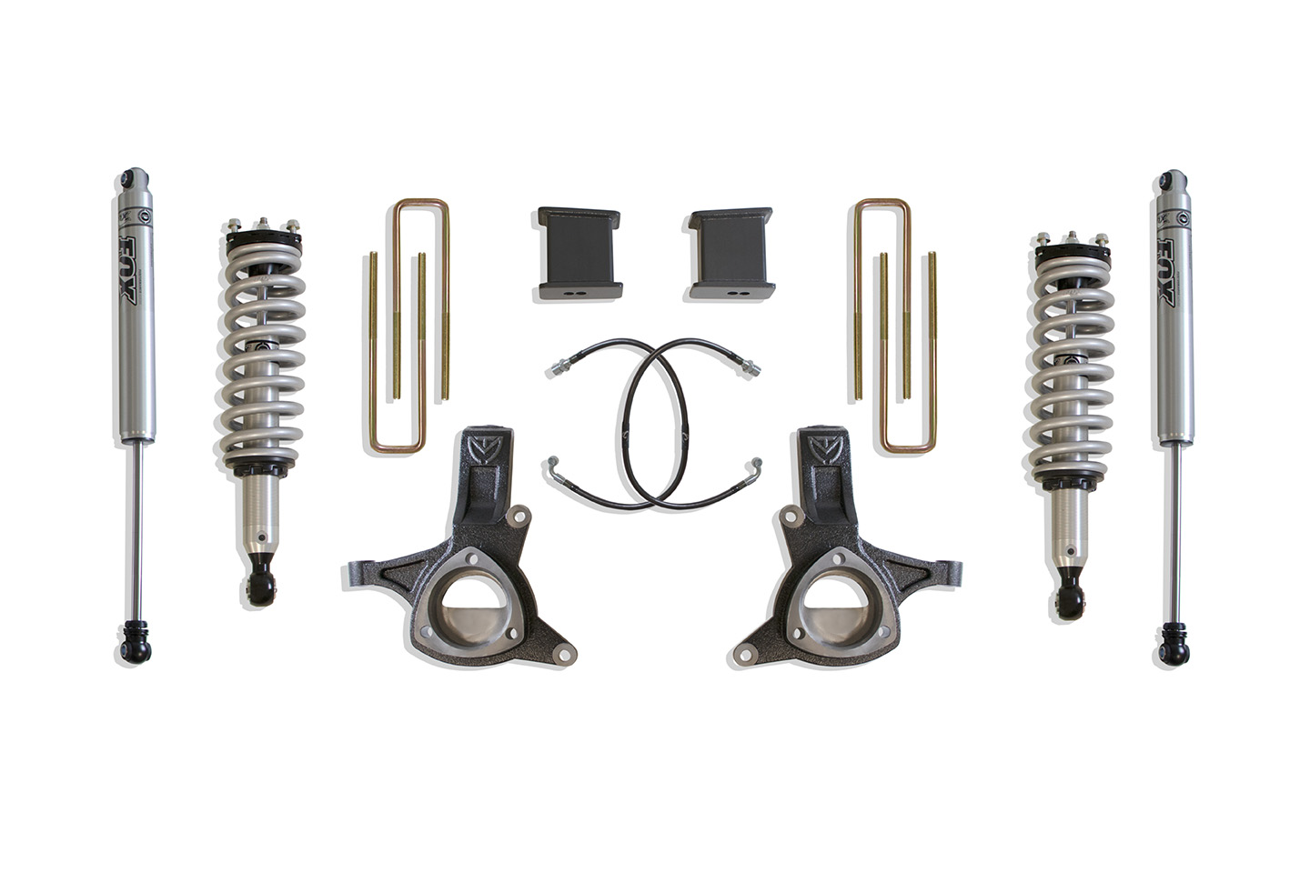 2016-2018 SIILVERADO/SIERRA 1500 2WD 7" LIFT KIT (FOX SHOCKS) (STAMPED STEEL ARMS)