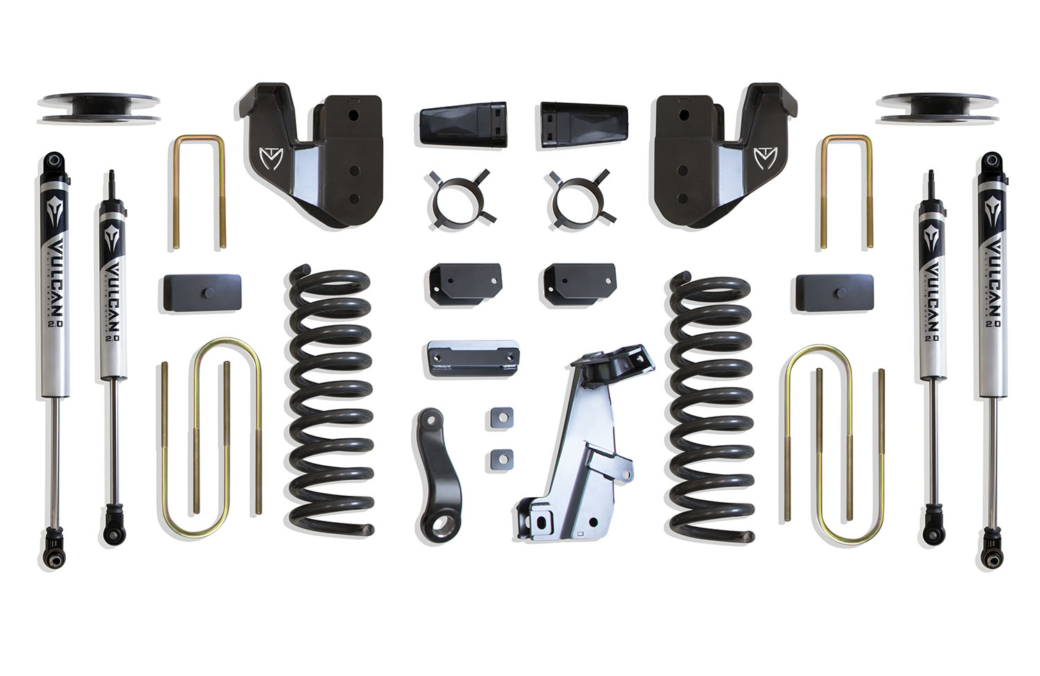 2013-2018 RAM 3500 4WD DIESEL 4" LIFT KIT (VULCAN SHOCKS) (FACTORY REAR AIR RIDE)