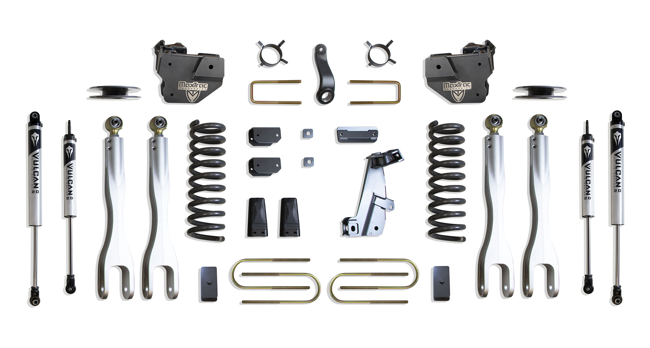 2013-2018 RAM 3500 4WD DIESEL 4" LIFT KIT W/ 4-LINKS (VULCAN SHOCKS) (FACTORY REAR AIR RIDE)
