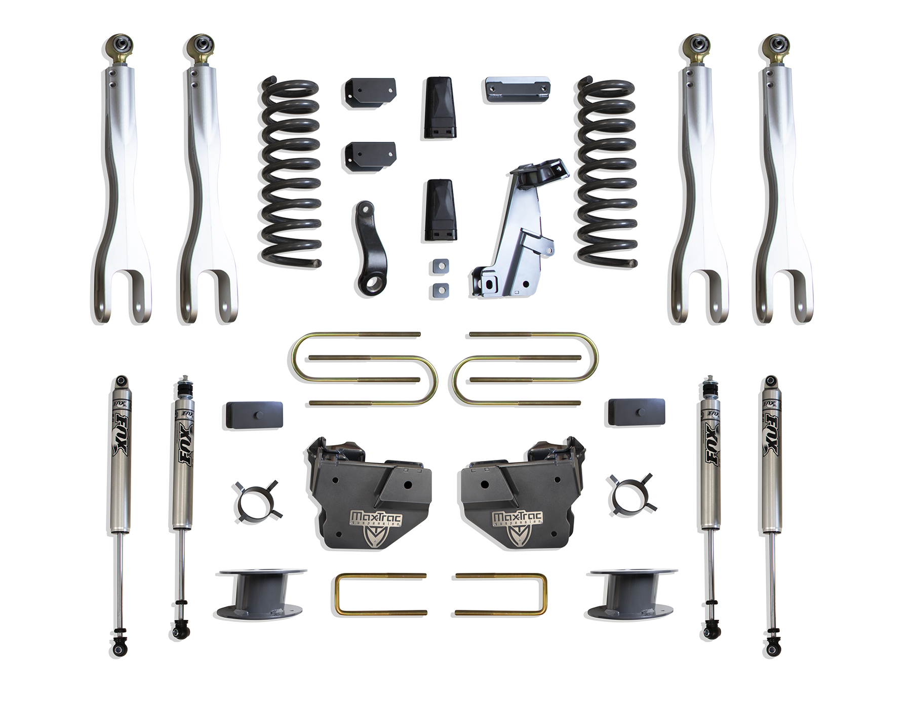 2013-2018 RAM 3500 4WD DIESEL 6" LIFT KIT W/ 4-LINKS (FOX SHOCKS) (FACTORY REAR AIR RIDE)