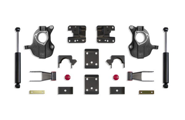 2016-2018 SILVERADO/SIERRA 1500 2WD/4WD 2"/4" LOWERING KIT (SPINDLES) (STAMPED/ALUM ARMS)