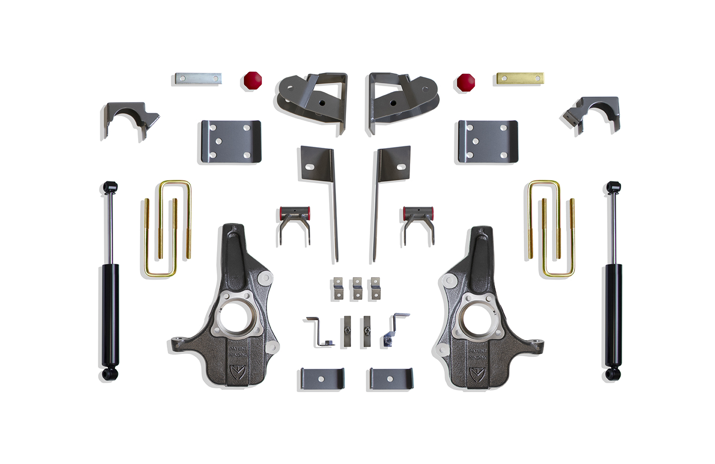 2019-2025 SILVERADO/SIERRA 1500 2WD/4WD 2"/4" LOWERING KIT (SPINDLES)