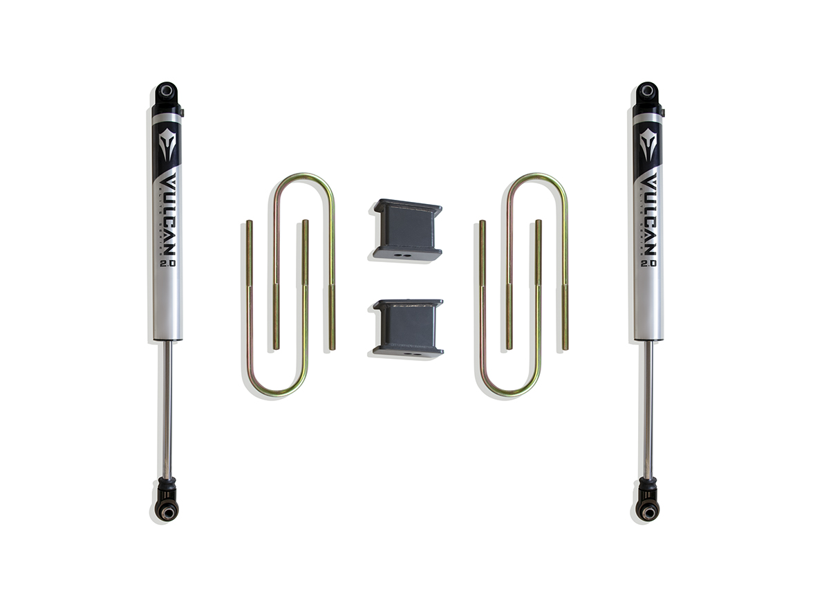 2002-2008 RAM 1500 (5-LUG) 2WD 4" REAR LIFT BOX KIT W/ VULCAN IFP SHOCKS