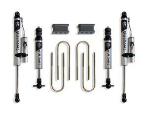2003-2008 RAM 2500 & 1500 MEGA CAB 2.5" REAR LIFT BOX KIT (3.625" X 10" U-BOLTS) (VULCAN IFP FRONT/ VULCAN RESERVOIR REAR SHOCKS)