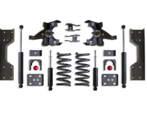 1988-1998 SILVERADO/SIERRA 1500 2WD 4"/6" LOWERING KIT (V6, HD ROTORS)