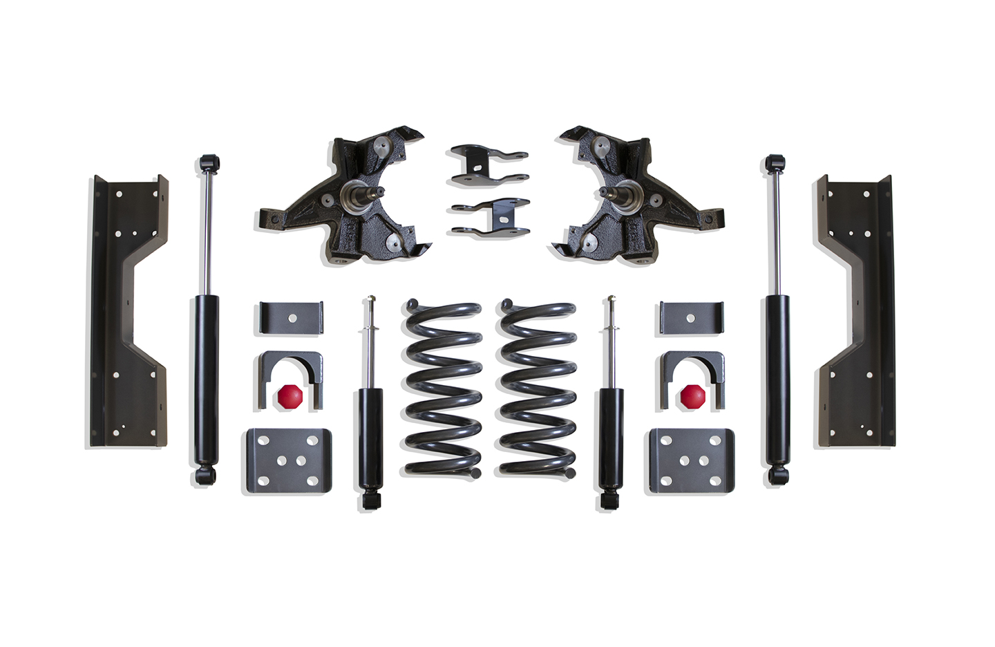 1988-1998 SILVERADO/SIERRA 1500 2WD 4"/6" LOWERING KIT (V6, LD ROTORS)