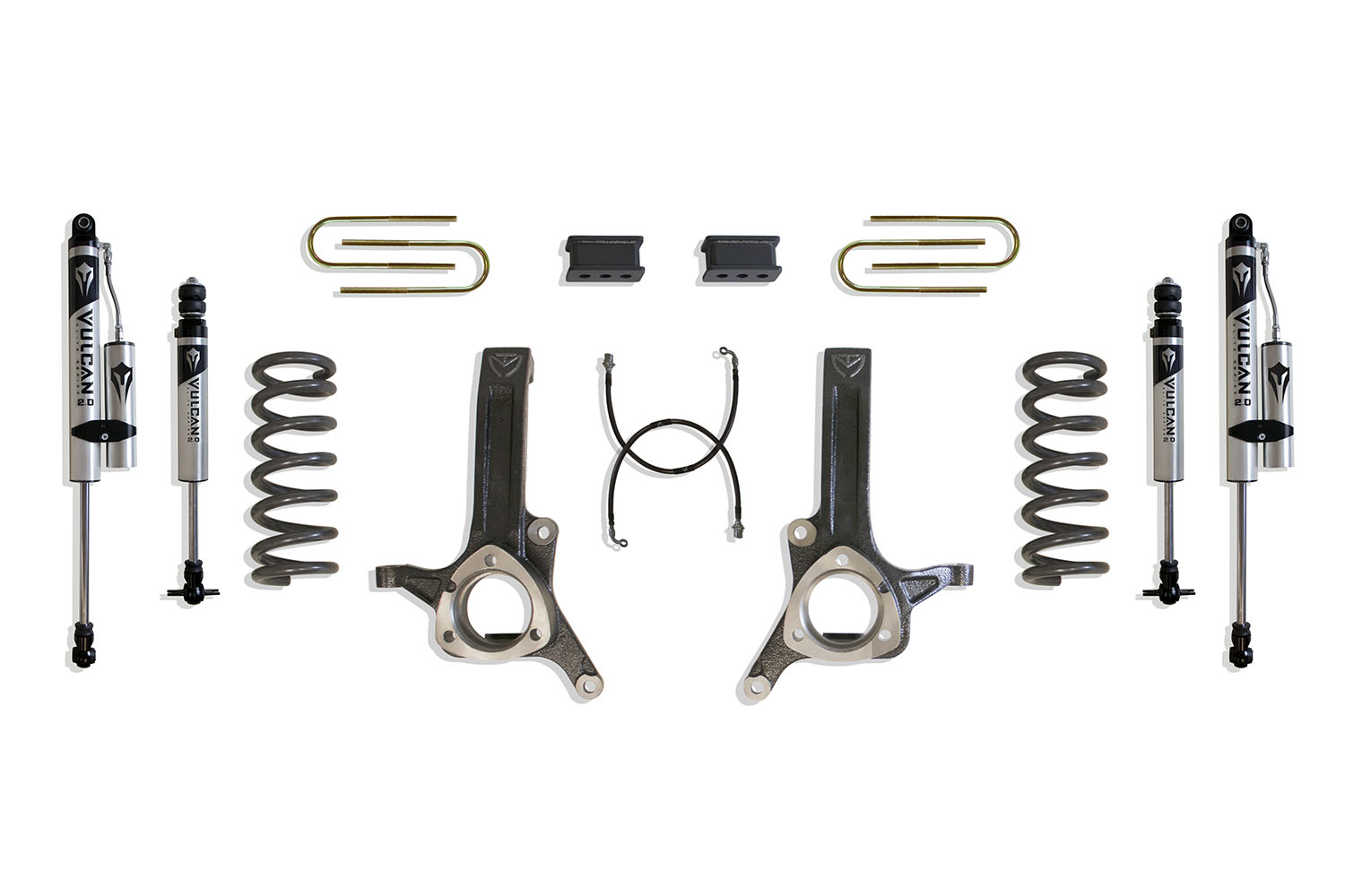 2003-2008 RAM 3500 2WD DIESEL 6.5" LIFT KIT (4.125" X 16.5" U-BOLTS) (DUALLY MODELS) (VULCAN IFP FRONT/ VULCAN RESERVOIR REAR SHOCKS)