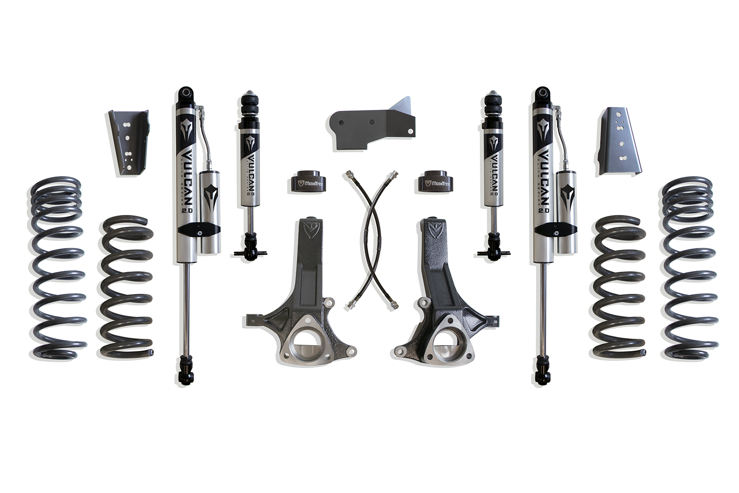 2009-2024 RAM 1500 (5-LUG) 2WD 6.5" LIFT KIT (VULCAN IFP FRONT/VULCAN RESERVOIR SHOCKS REAR) (ECODIESEL)