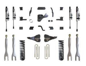 2017-2022 F-250/F-350 4WD DIESEL 4" LIFT KIT W/ 4-LINKS (VULCAN RESERVOIR SHOCKS)