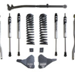 2023-2026 F-250/F-350 4WD DIESEL 2.5" COIL SPRING LEVELING KIT W/ 4-LINKS (VULCAN SHOCKS)
